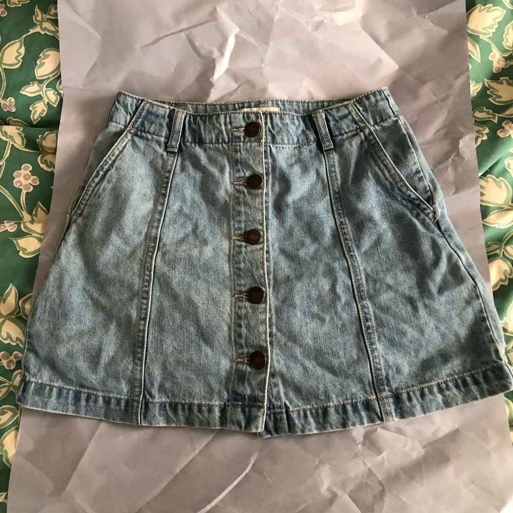 Forever 21 Button Down Denim Skirt